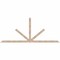Ekena Millwork Saratoga Smooth Timber Gable Bracket, Douglas Fir, 108"W x 45"H x 3 1/2"D x 3 1/2"F, 10/12 Pitch GBW108X45X0404SAR00SDF - alternate 1